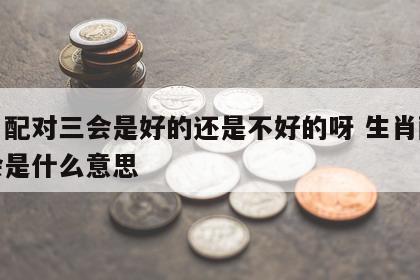 生肖配对三会是好的还是不好的呀 生肖配对三会是什么意思