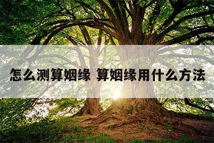 怎么测算姻缘 算姻缘用什么方法