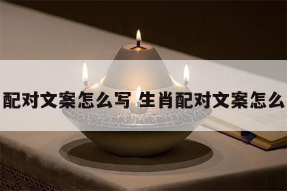 生肖配对文案怎么写 生肖配对文案怎么写好
