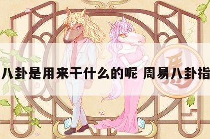 周易八卦是用来干什么的呢 周易八卦指的是