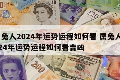 属兔人2024年运势运程如何看 属兔人2024年运势运程如何看吉凶