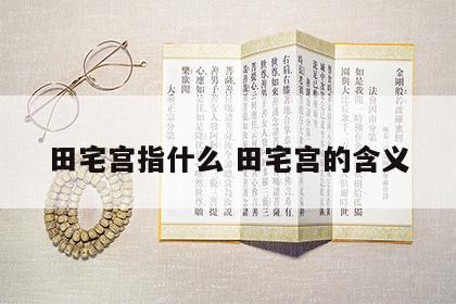 田宅宫指什么 田宅宫的含义