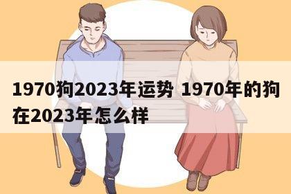 1970狗2023年运势 1970年的狗在2023年怎么样