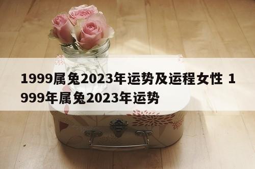 1999属兔2023年运势及运程女性 1999年属兔2023年运势