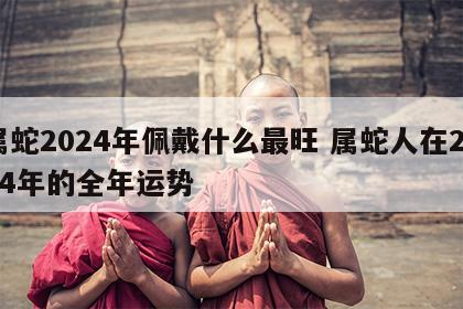 属蛇2024年佩戴什么最旺 属蛇人在2024年的全年运势