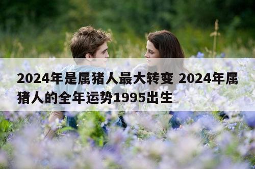 2024年是属猪人最大转变 2024年属猪人的全年运势1995出生