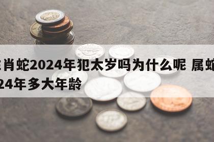 生肖蛇2024年犯太岁吗为什么呢 属蛇2024年多大年龄
