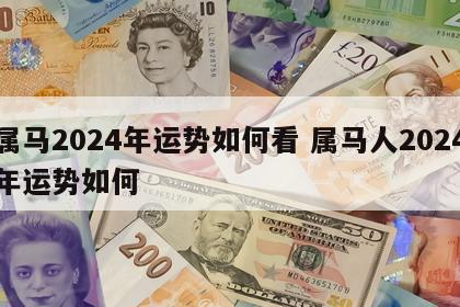 属马2024年运势如何看 属马人2024年运势如何