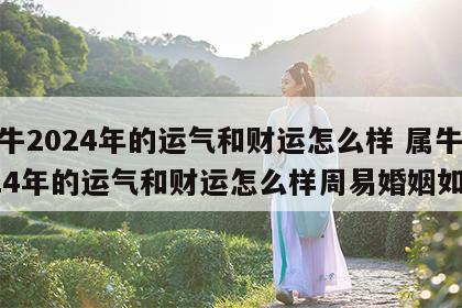 属牛2024年的运气和财运怎么样 属牛2024年的运气和财运怎么样周易婚姻如何