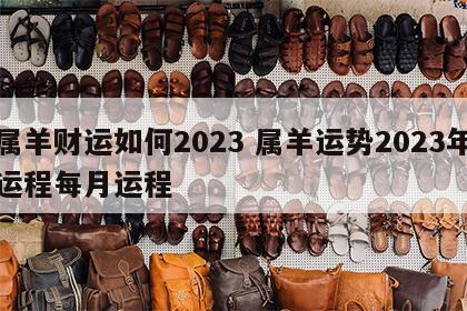 属羊财运如何2023 属羊运势2023年运程每月运程
