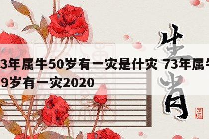 73年属牛50岁有一灾是什灾 73年属牛49岁有一灾2020