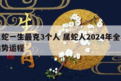 属蛇一生最克3个人 属蛇人2024年全年运势运程