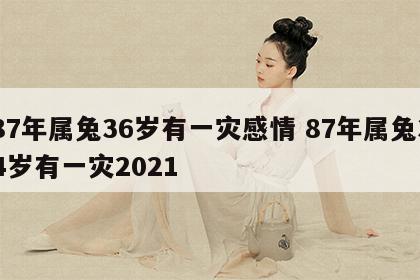 87年属兔36岁有一灾感情 87年属兔34岁有一灾2021