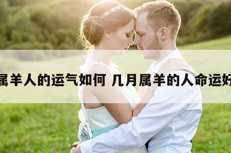 属羊人的运气如何 几月属羊的人命运好