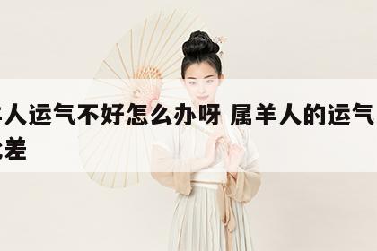 属羊人运气不好怎么办呀 属羊人的运气为何如此差