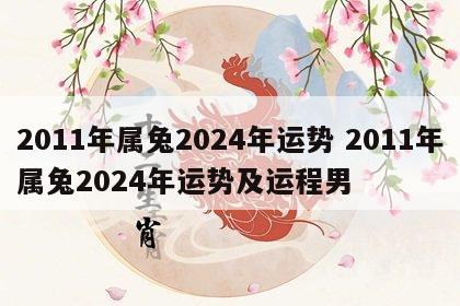 2011年属兔2024年运势 2011年属兔2024年运势及运程男