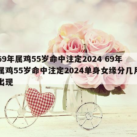 69年属鸡55岁命中注定2024 69年属鸡55岁命中注定2024单身女缘分几月出现