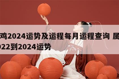 属鸡2024运势及运程每月运程查询 属鸡2022到2024运势