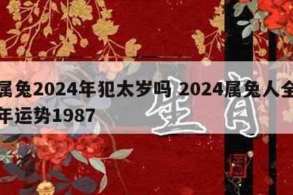 属兔2024年犯太岁吗 2024属兔人全年运势1987