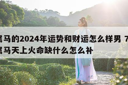 属马的2024年运势和财运怎么样男 78属马天上火命缺什么怎么补