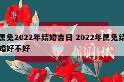 属兔2022年结婚吉日 2022年属兔结婚好不好