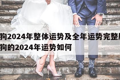 属狗2024年整体运势及全年运势完整版 属狗的2024年运势如何