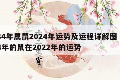 84年属鼠2024年运势及运程详解图 84年的鼠在2022年的运势