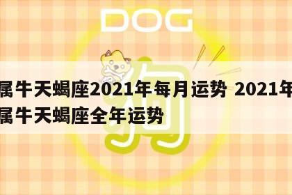 属牛天蝎座2021年每月运势 2021年属牛天蝎座全年运势
