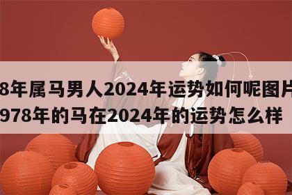 78年属马男人2024年运势如何呢图片 1978年的马在2024年的运势怎么样