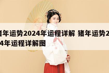 猪年运势2024年运程详解 猪年运势2024年运程详解图