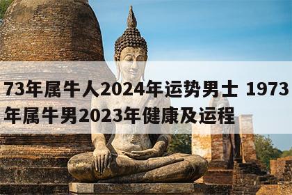 73年属牛人2024年运势男士 1973年属牛男2023年健康及运程