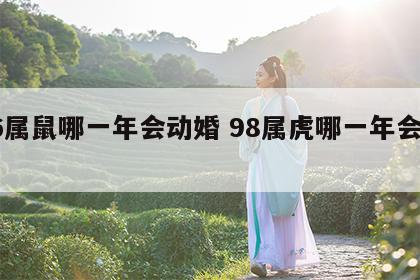 96属鼠哪一年会动婚 98属虎哪一年会动婚