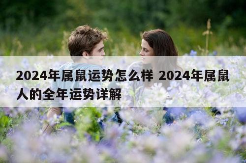 2024年属鼠运势怎么样 2024年属鼠人的全年运势详解