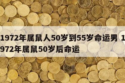 1972年属鼠人50岁到55岁命运男 1972年属鼠50岁后命运