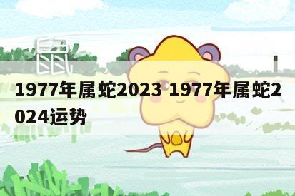 1977年属蛇2023 1977年属蛇2024运势