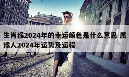 生肖猴2024年的幸运颜色是什么意思 属猴人2024年运势及运程
