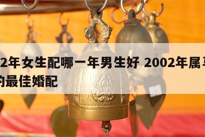 02年女生配哪一年男生好 2002年属马的最佳婚配