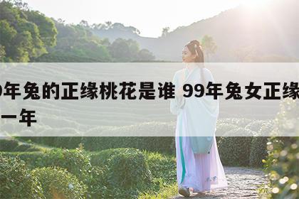 99年兔的正缘桃花是谁 99年兔女正缘在哪一年