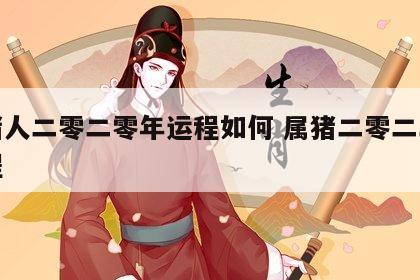 属猪人二零二零年运程如何 属猪二零二二年运程