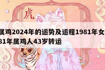 属鸡2024年的运势及运程1981年女 81年属鸡人43岁转运