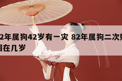 82年属狗42岁有一灾 82年属狗二次婚姻在几岁