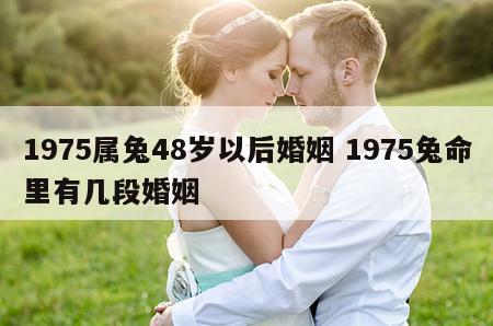 1975属兔48岁以后婚姻 1975兔命里有几段婚姻