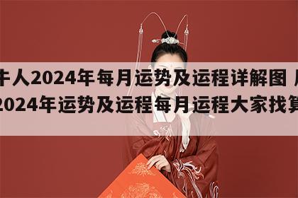 属牛人2024年每月运势及运程详解图 属牛2024年运势及运程每月运程大家找算命网