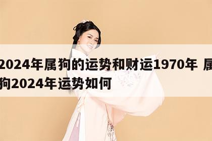 2024年属狗的运势和财运1970年 属狗2024年运势如何