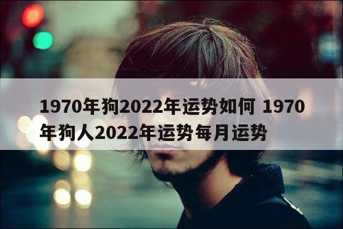 1970年狗2022年运势如何 1970年狗人2022年运势每月运势