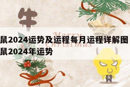属鼠2024运势及运程每月运程详解图 生肖鼠2024年运势