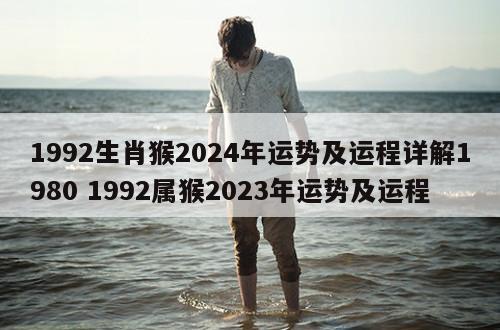 1992生肖猴2024年运势及运程详解1980 1992属猴2023年运势及运程
