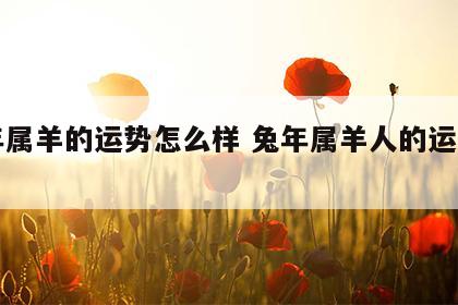 兔年属羊的运势怎么样 兔年属羊人的运势如何