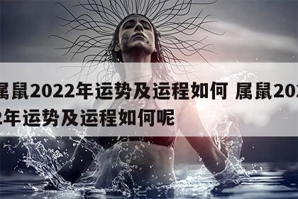 属鼠2022年运势及运程如何 属鼠2022年运势及运程如何呢