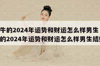 属牛的2024年运势和财运怎么样男生 属牛的2024年运势和财运怎么样男生结婚